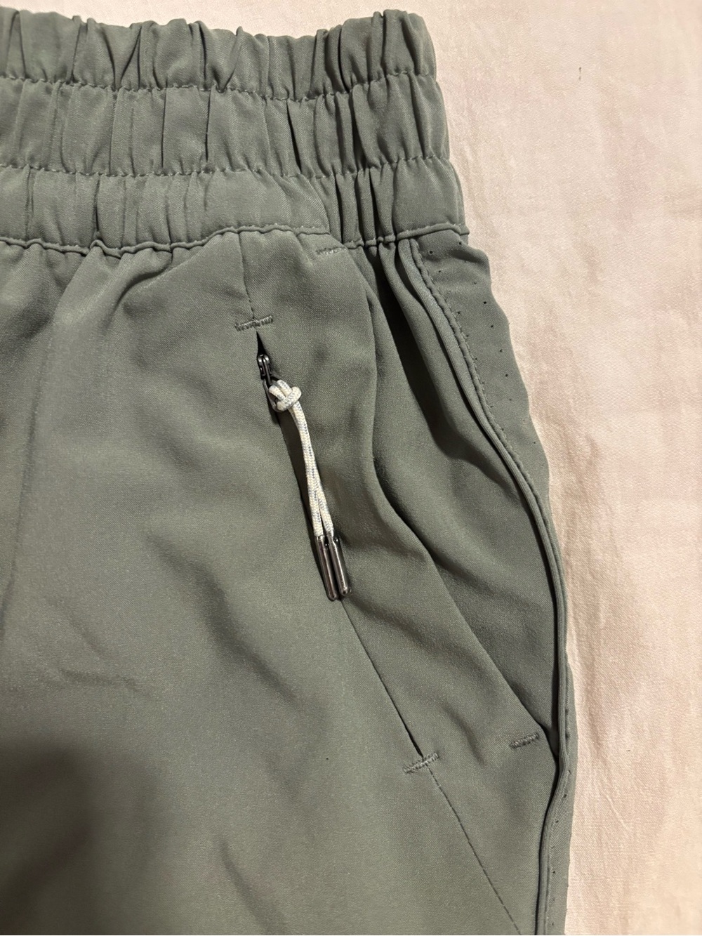 Vuori Olive Athletic Shorts with Elastic Waist - Picture 7 of 8